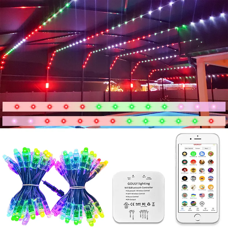 Outdoor Waterproof Led Pixel Light Smart Rgb Led Full Color Pixel Light